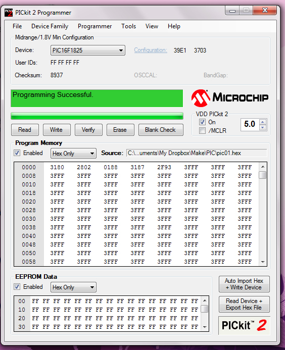 microchip pickit 3 software