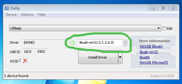 Libusb win32 driver installer