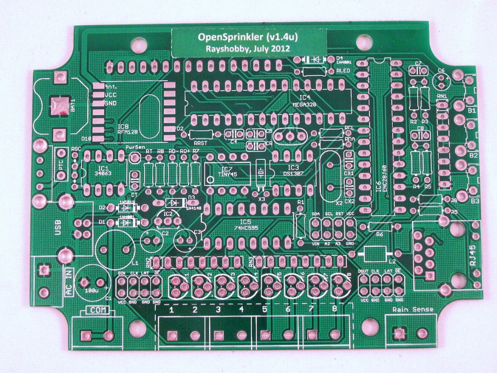 opensprinkler pi unused zones voltage