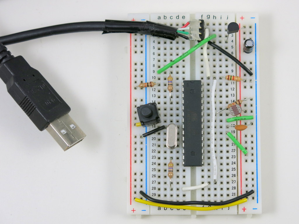 How to run an Arduino ATmega328P on a Breadboard and How to Program it  using a USB to Serial Adapter 