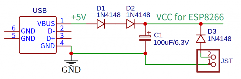 Learning Electronics Tips and Tricks for using ESP8266 in my circuit Circuit Diagram